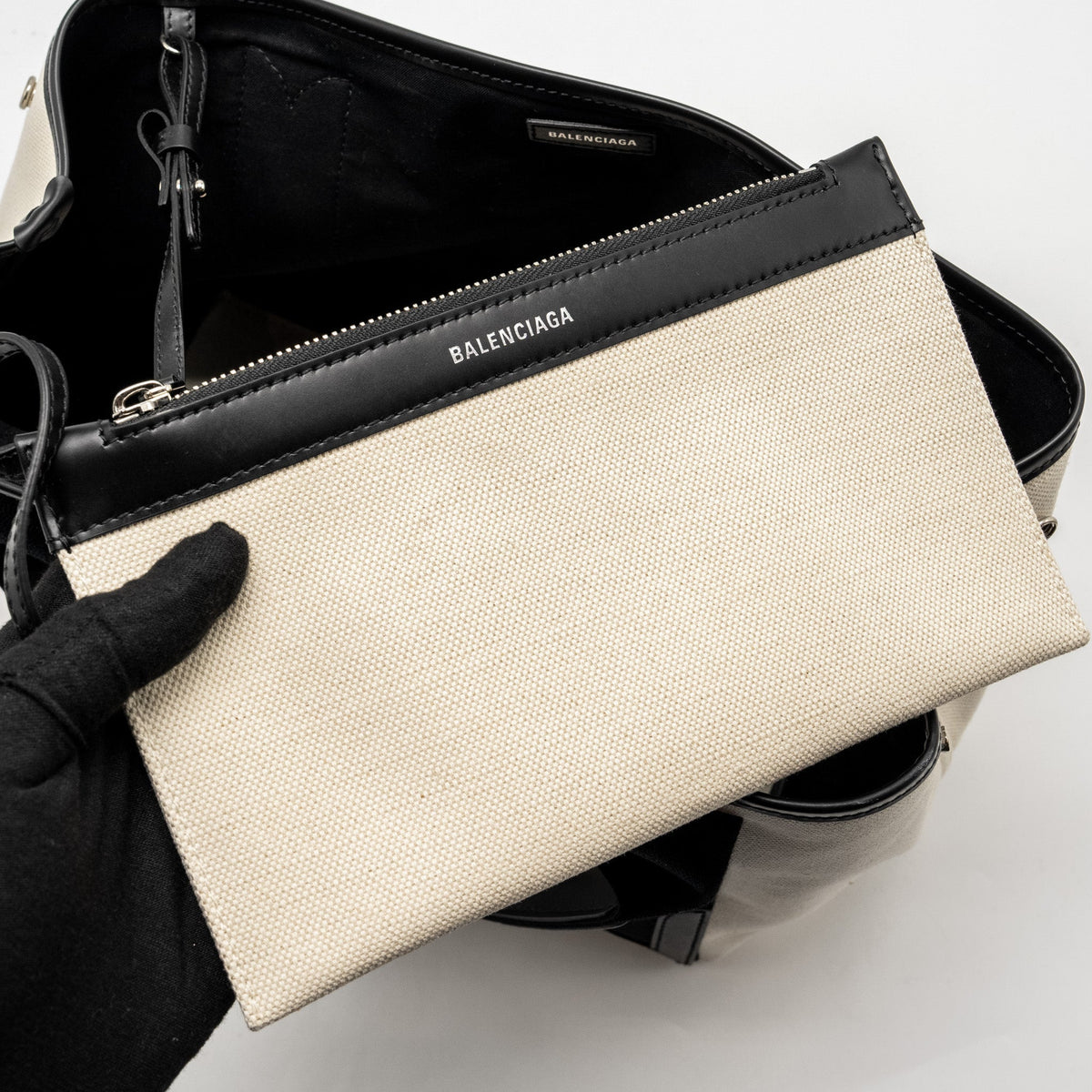 Balenciaga women's handbag Black luxury designer canvas