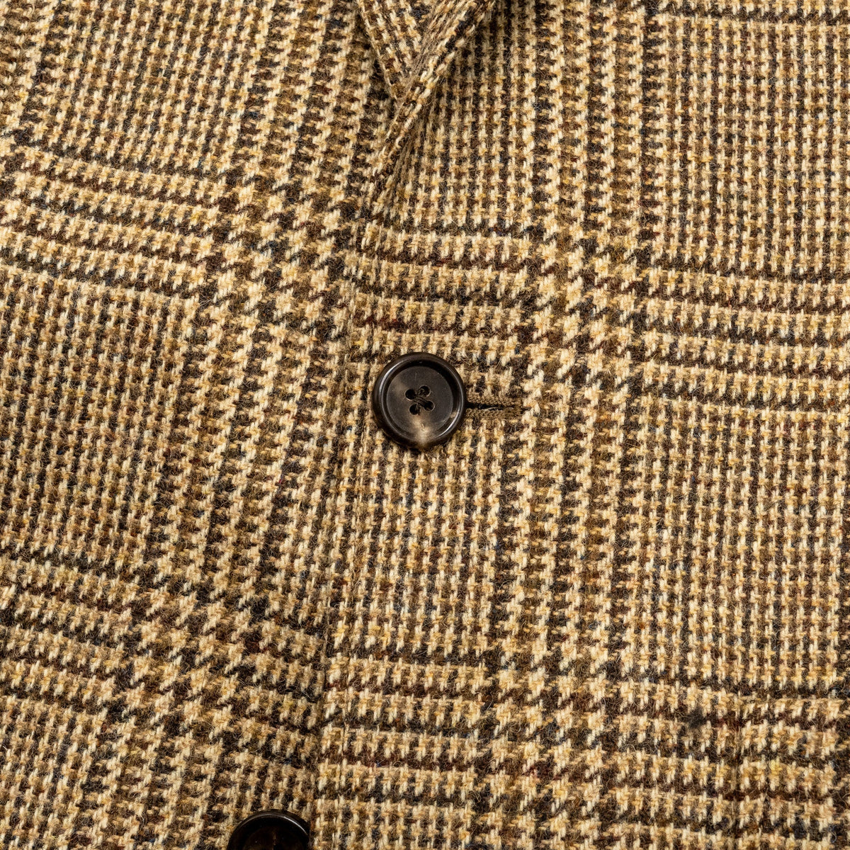 Celine Jackets? Celine Size 34 Houndstooth Blazer Wool Brown Green Luxury Designer Outerwear Jacket