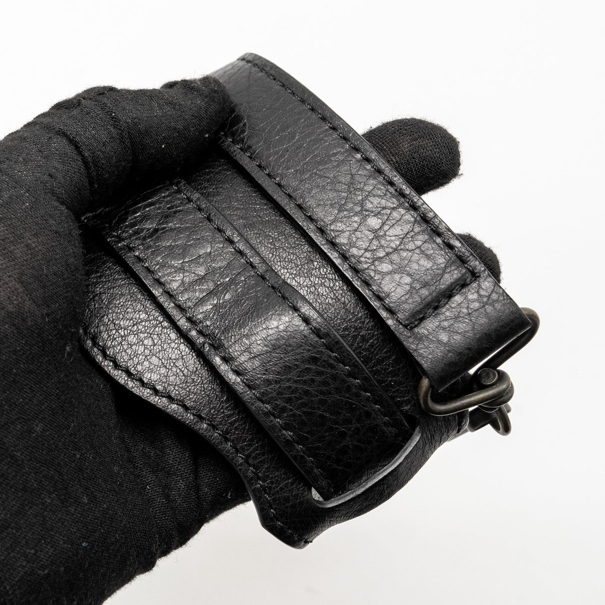 Balenciaga Giant City Bag Leather Black ruthenium Hardware — Designer Leather Handbag