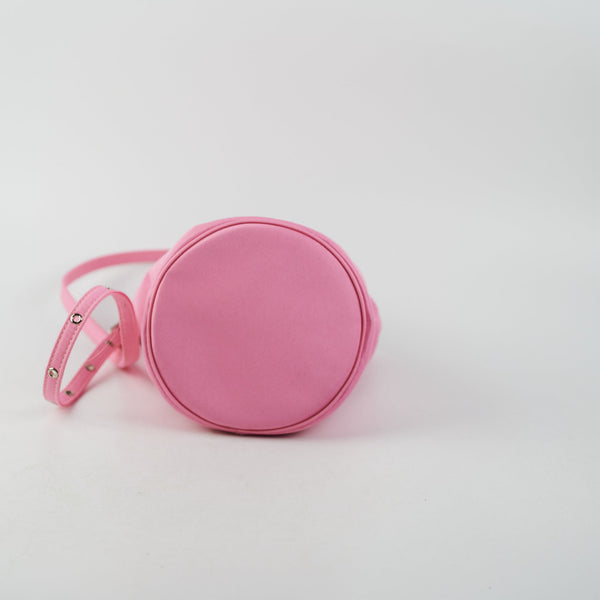 Balenciaga Nylon Wheel XS Bucket Bag Pink — Designer Bucket Bag