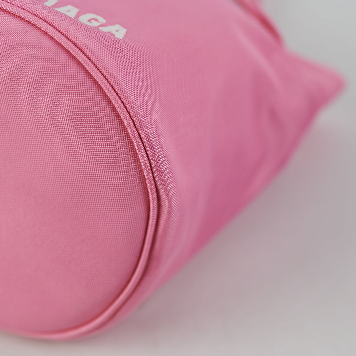 Balenciaga Nylon Wheel XS Bucket Bag Pink — Designer Bucket Bag