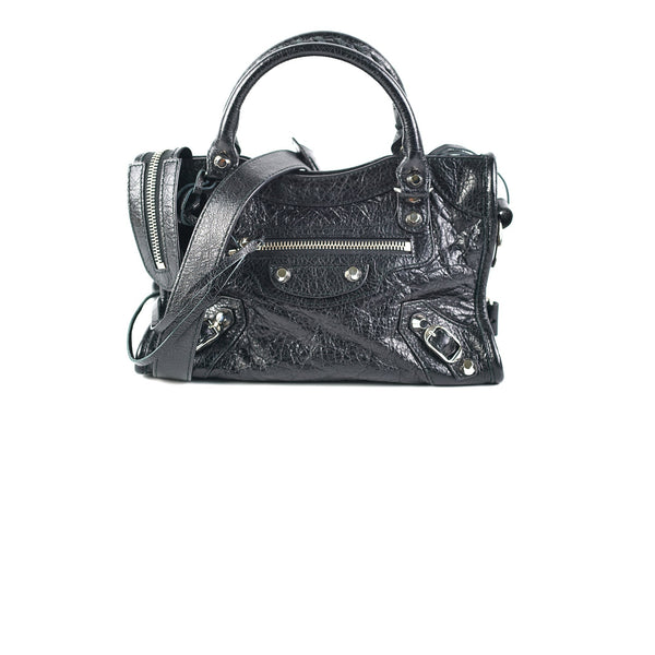 Balenciaga Mini City Black | Designer Leather Handbag