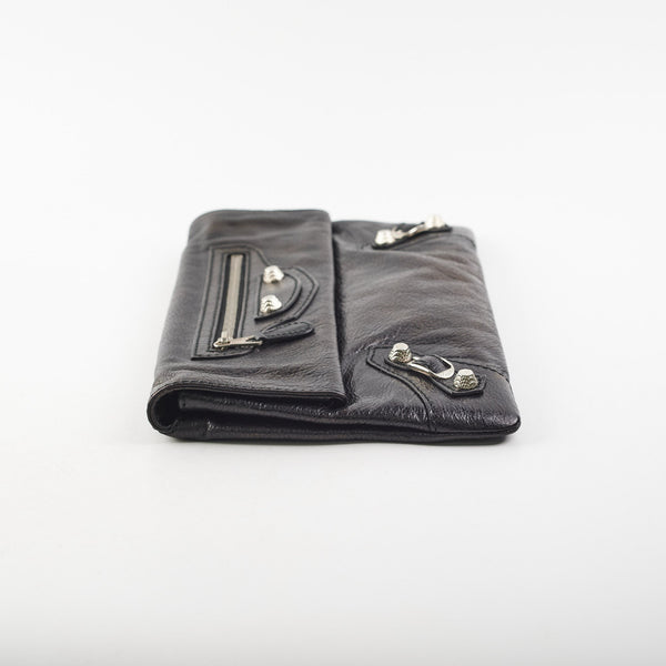 Balenciaga City Clutch Black Iridescent | Designer Clutch Bag