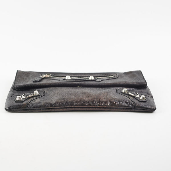 Balenciaga City Clutch Black Iridescent | Designer Clutch Bag