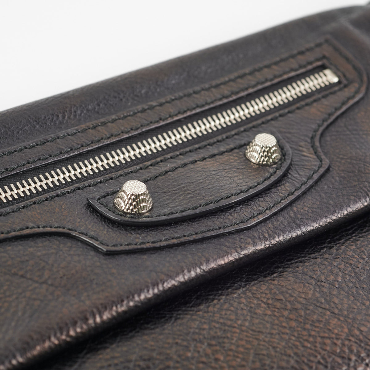 Balenciaga City Clutch Black Iridescent | Designer Clutch Bag