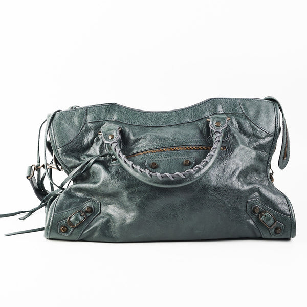 Balenciaga City Bag Grey — Designer Leather Handbag