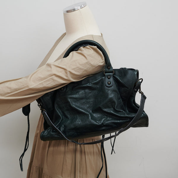 Balenciaga City Bag Grey — Designer Leather Handbag