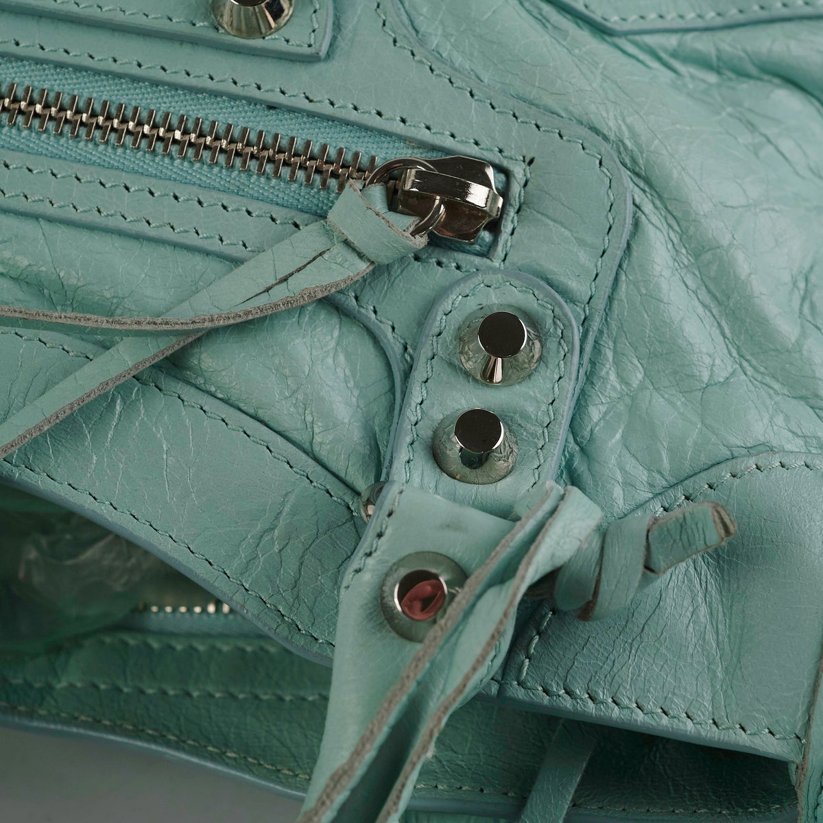 Balenciaga Classic Mini City Blue Tote Bag | Designer Leather Handbag