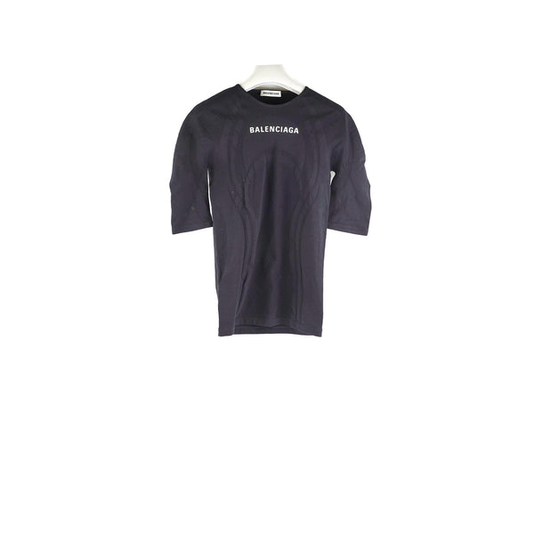Balenciaga Black Logo Top -EU40/ AU 12 | Premium Designer Piece