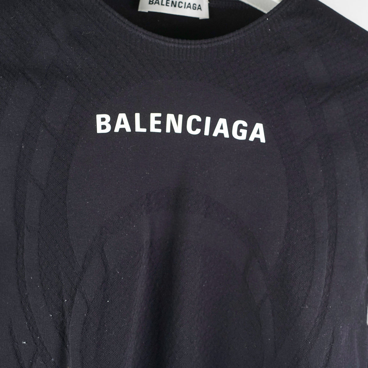 Balenciaga Black Logo Top -EU40/ AU 12 | Premium Designer Piece