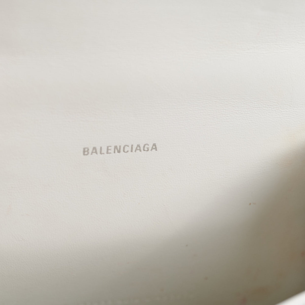 Balenciaga Hourglass XS White Croc | Designer Top Handle Bag