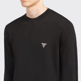 Close-up of Prada jerseys & knitwear hardware and fine stitching