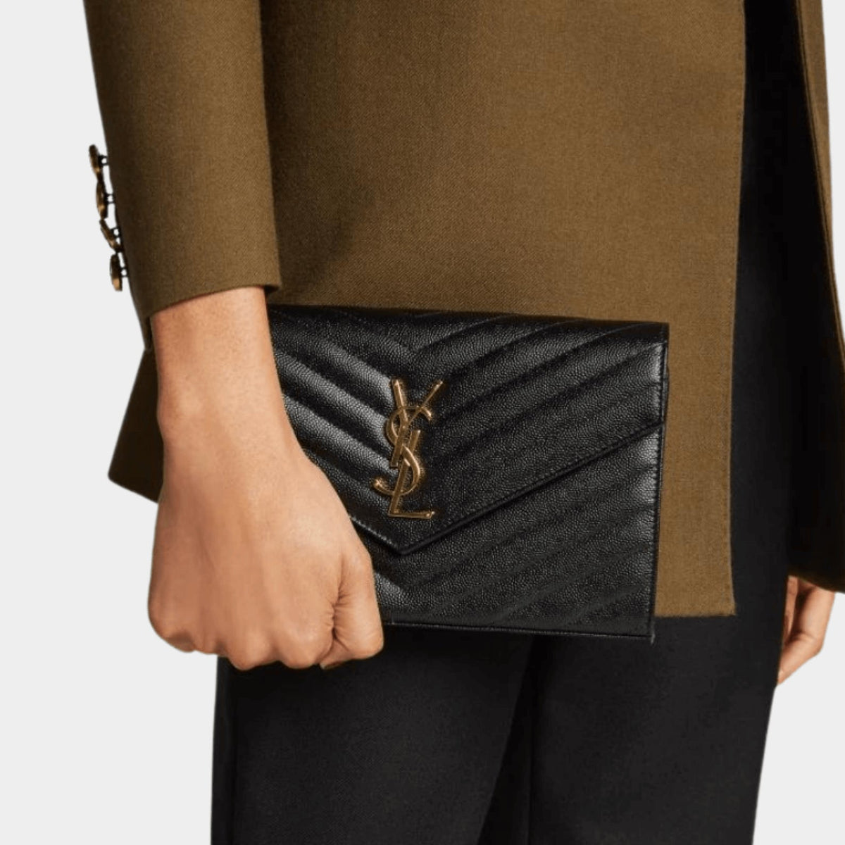 Saint Laurent Wallets? Saint Laurent Monogram Chain Wallet Premium Leather Designer Wallet