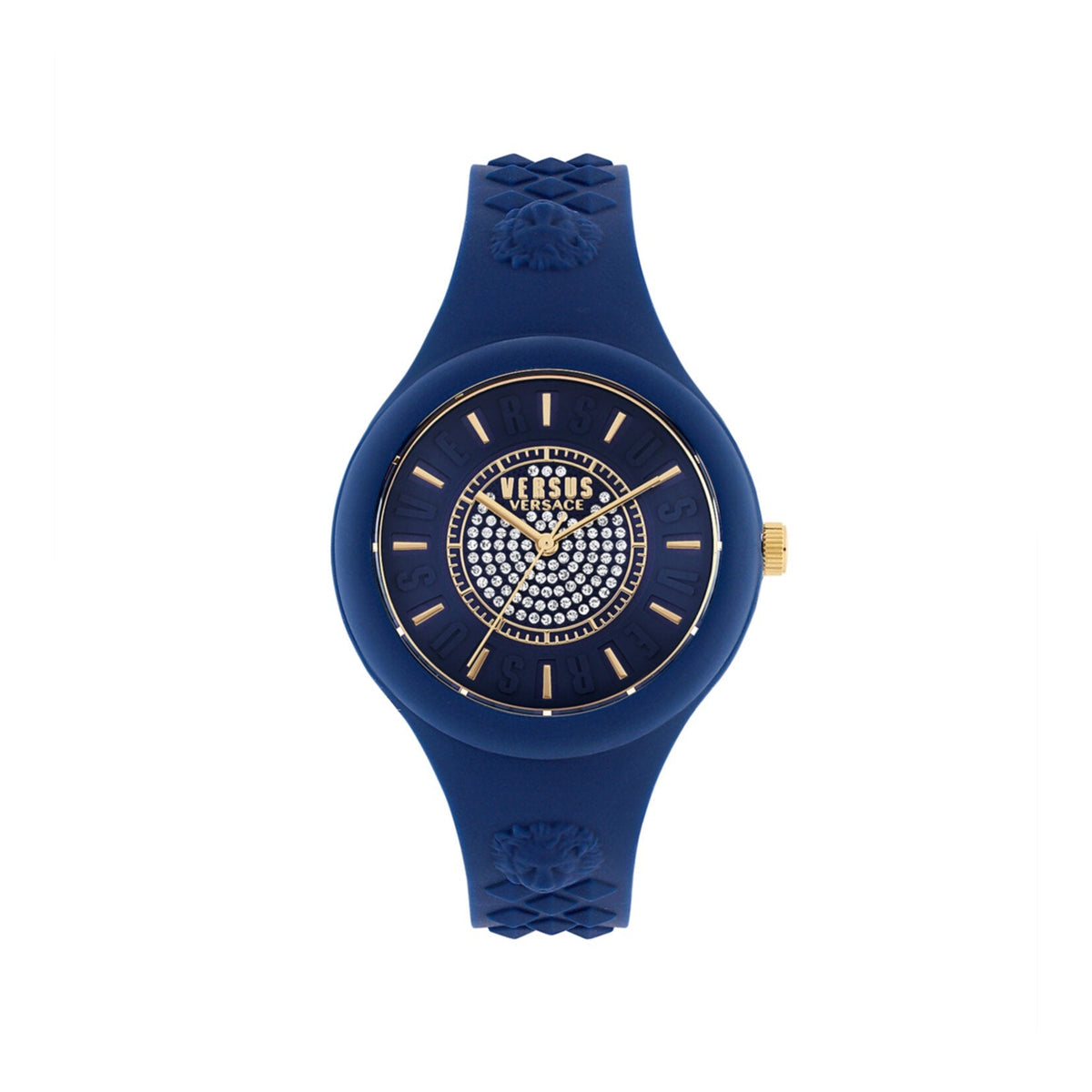 Angled view of Versace unisex watch