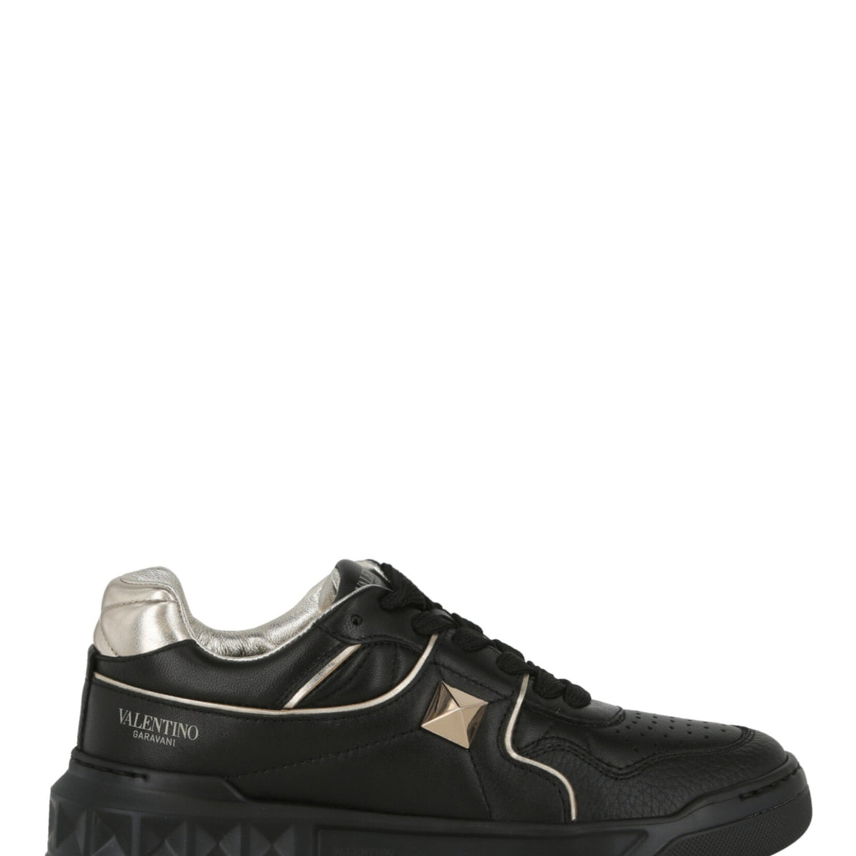 Valentino Shoes? Valentino Womens One Stud Low-Top Leather Sneaker Luxury Lifestyle Designer Footwear
