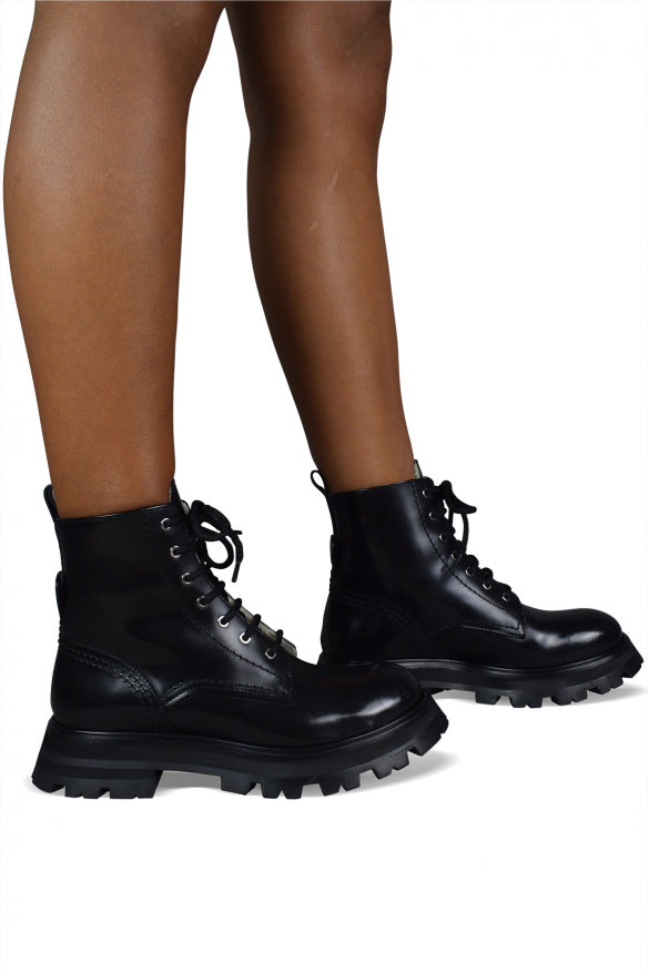 Alexander McQueen Shoes- Alexander Mcqueen Women Wander Boots Comfortable Everyday Designer Shoes