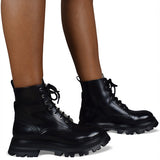 Alexander McQueen premium boots & booties detail and craftsmanship close-up