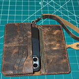 Shelly Mason Leather Wallet detail shot – authentic designer craftsmanship