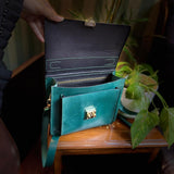 Front view of Shelly Mason Leather Handbag premium bag