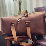 Front view of Shelly Mason Men's Leather Bag premium bag