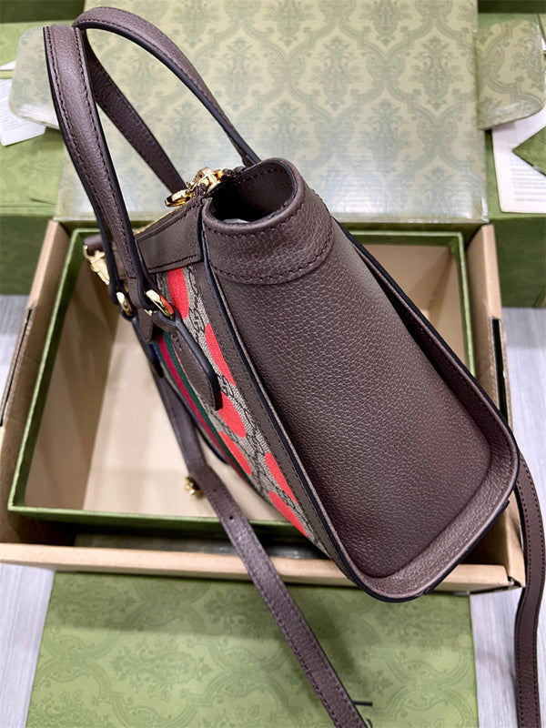 Front view of polished structured women's handbag – women's luxury accessory