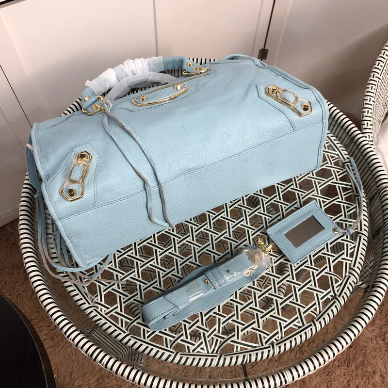 Back view of statement chic women's handbag – women's statement bag