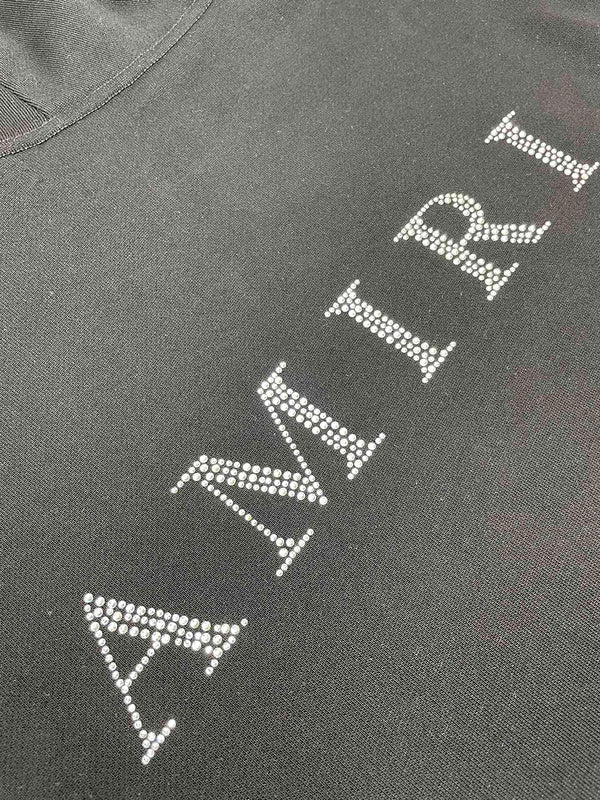 Close-up of Amiri hoodie craftsmanship