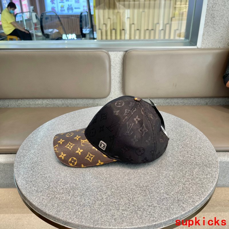 Close-up detail view of Louis Vuitton unisex cap