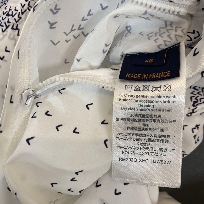 Back view of Louis Vuitton luxury clothing with streetwear-inspired cut