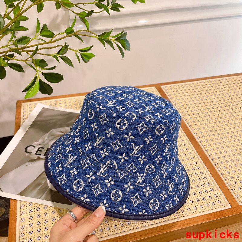 Close-up detail view of Louis Vuitton unisex cap