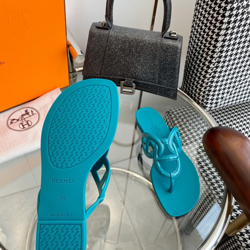 Hermès White Chelsea Boots - Back View