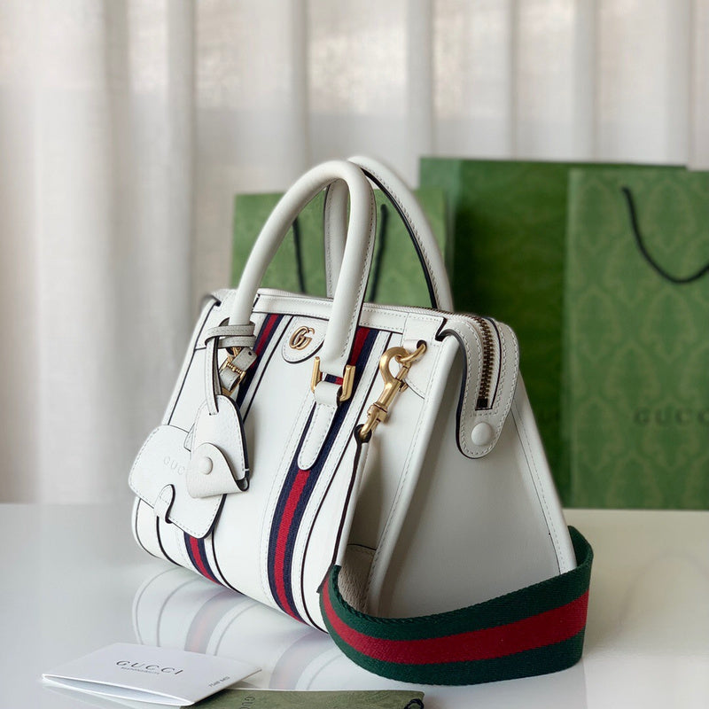 Top view of statement polished women's handbag – women's everyday handbag