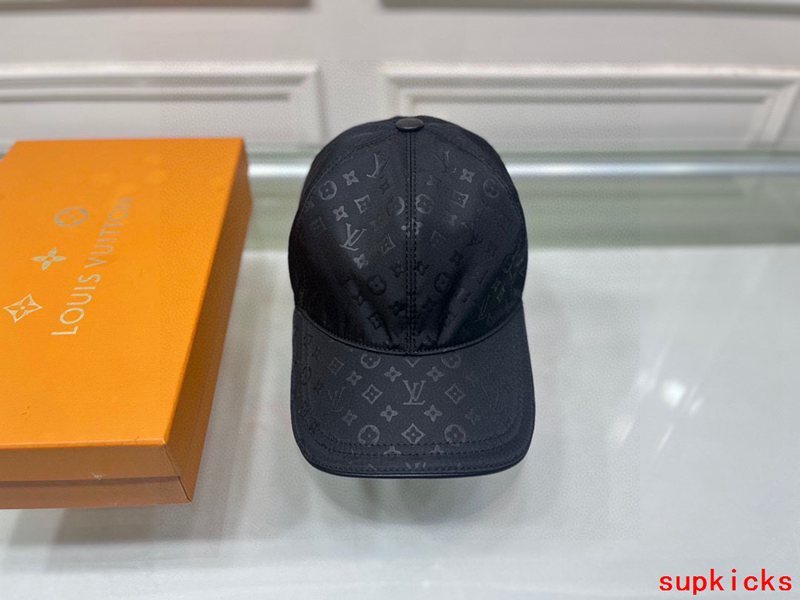 Close-up detail view of Louis Vuitton unisex cap