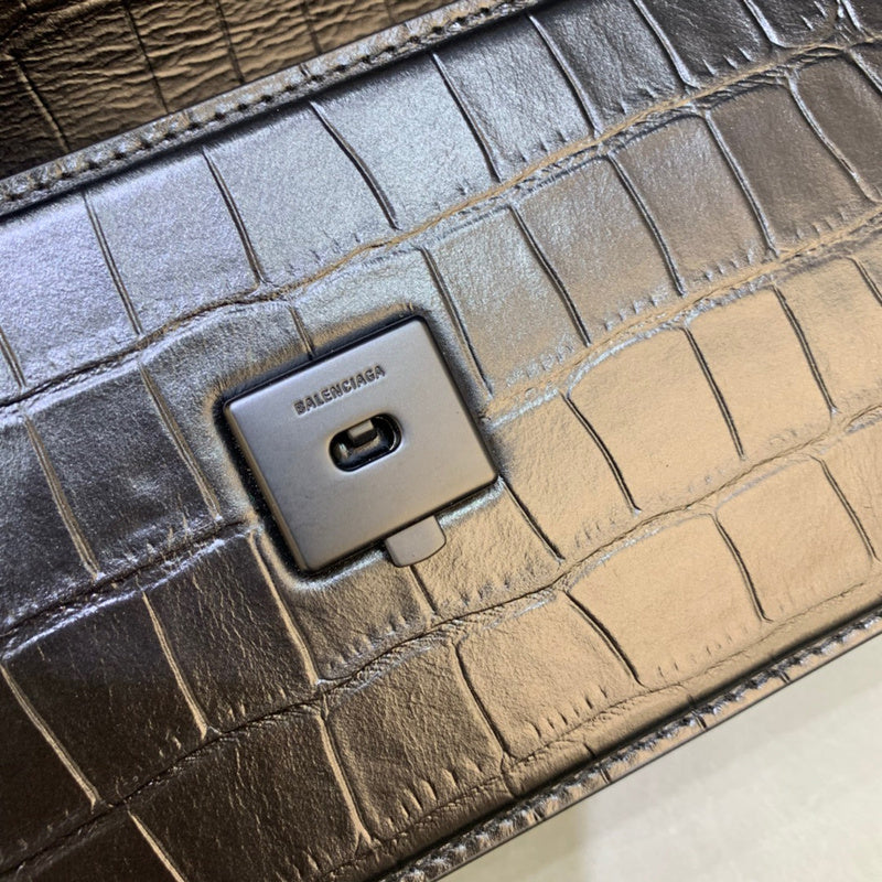Elegant Faux Leather Handbag - Signature Hardware Accents | Women's Statement Accessory #408 - styled full view (image 7) of designer-inspired handbag