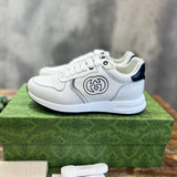 Gucci tonal black luxury sneakers view 5 classic court silhouette