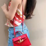 Close-up detail of sophisticated bag design