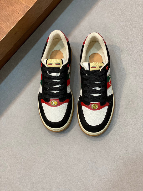 Gucci sneakers detailed view showing premium designer craftsmanship
