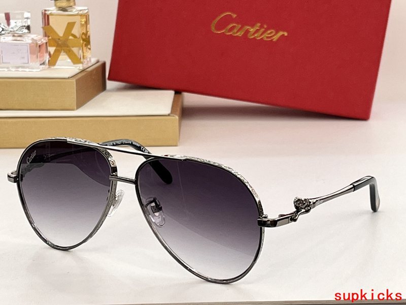 Angled view of Cartier unisex sunglasses