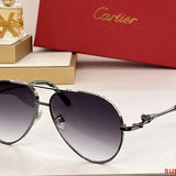 Angled view of Cartier unisex sunglasses
