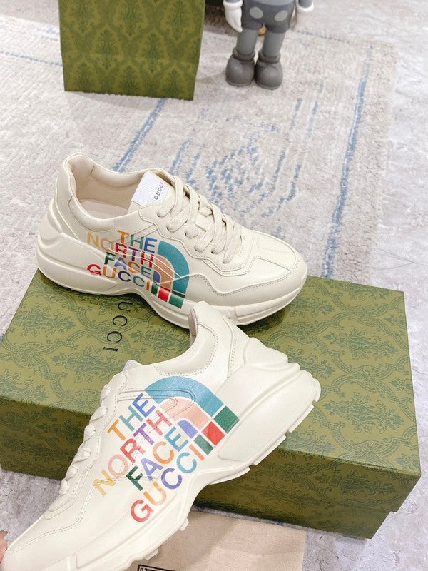 Gucci tonal black luxury sneakers view 4 premium leather build