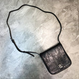 Chic Vegan Leather Handbag - Signature Hardware Accents | Women's Everyday Carry Handbag #1063 - texture close-up (image 9) of designer-inspired handbag