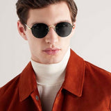 Close-up detail view of Cartier unisex sunglasses