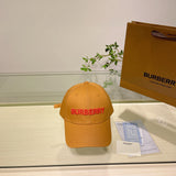 Close-up detail view of Burberry unisex cap
