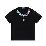 Front view of Louis Vuitton cotton t-shirt with contemporary cut