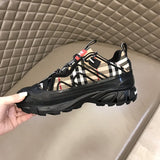 Burberry shoes Style 112 - close-up of classic monogram styling