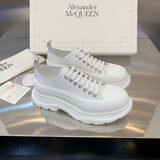 Alexander McQueen shoes Style 296 - front view, iconic logo design