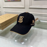 Close-up detail view of Burberry unisex cap