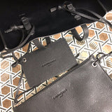 Interior view of refined everyday-luxe women's handbag – women's luxury accessory