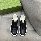 Gucci neutral cream luxury sneakers view 6 signature lace-up style