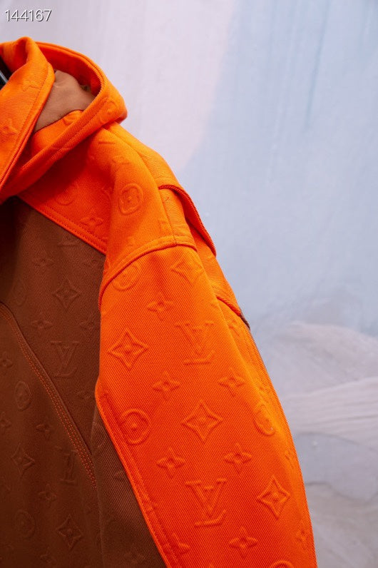 Back view of Louis Vuitton luxury clothing with streetwear-inspired cut